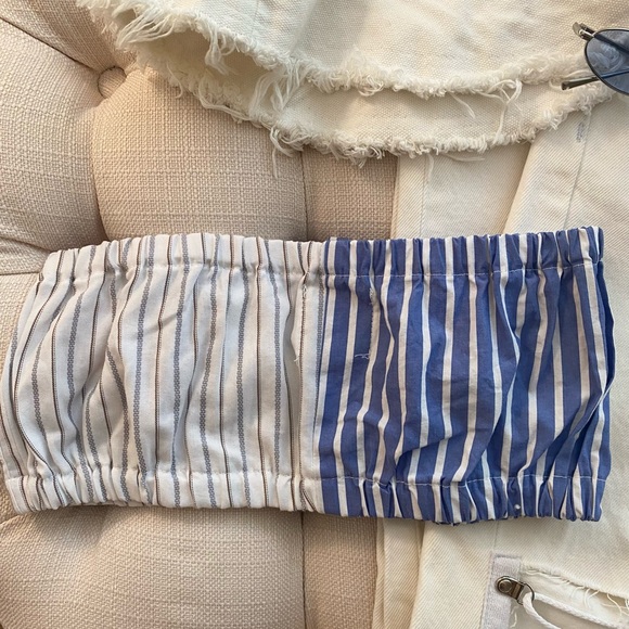 OS LF Zip-Front Cropped Bandeau - Picture 3 of 3